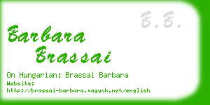 barbara brassai business card